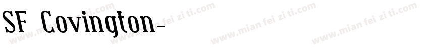 SF Covington字体转换